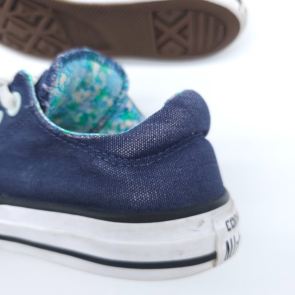 Converse All Star Low Top Sneakers Women US 6 Blue Canvas Lace Up Shoes - Picture 12 of 16